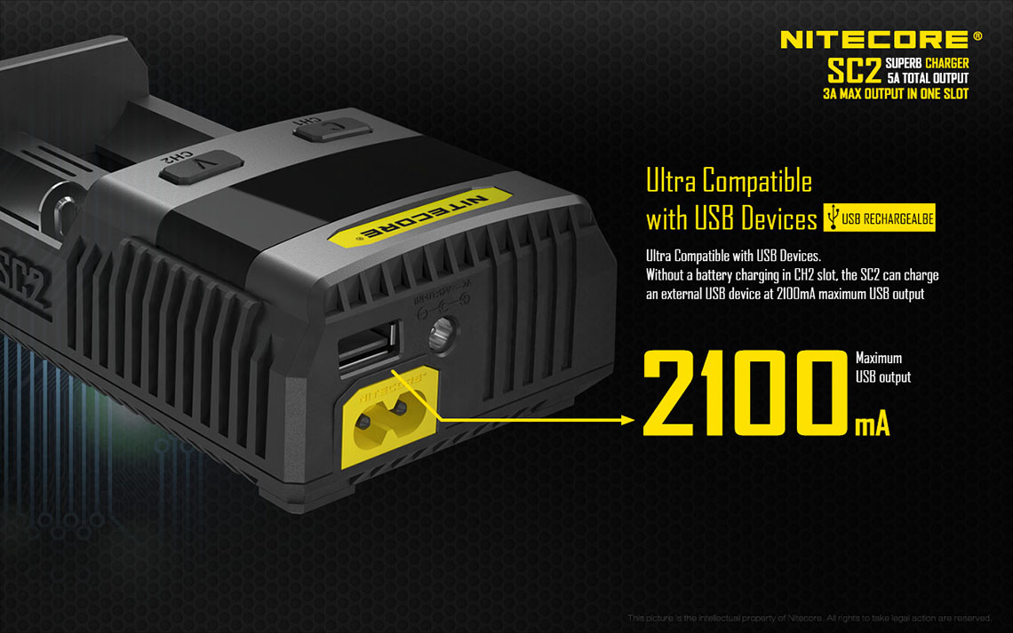 Nitecore-SC2-Schnelllader-8 Nitecore SC2 3A Schnelladegerät