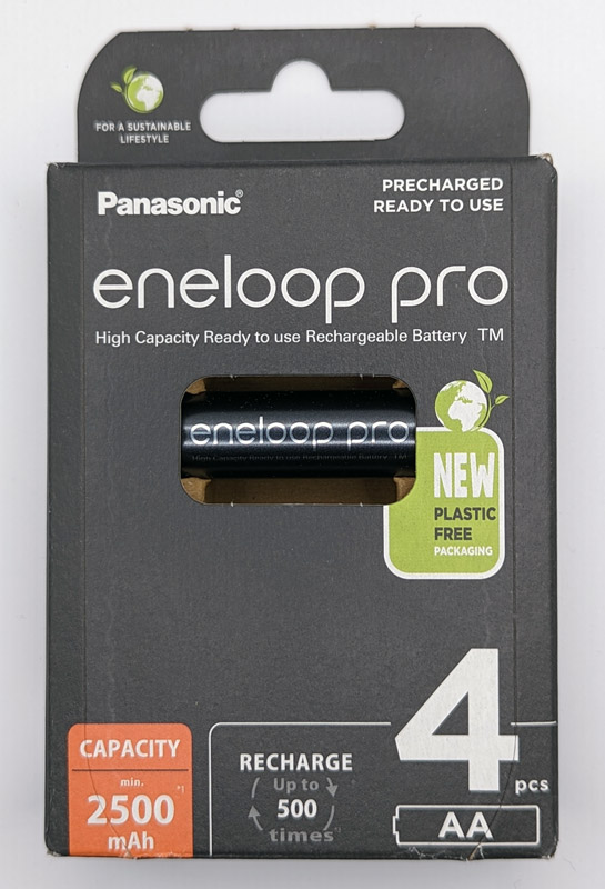 PANASONIC ENELOOP PRO AA, 2500mAh
