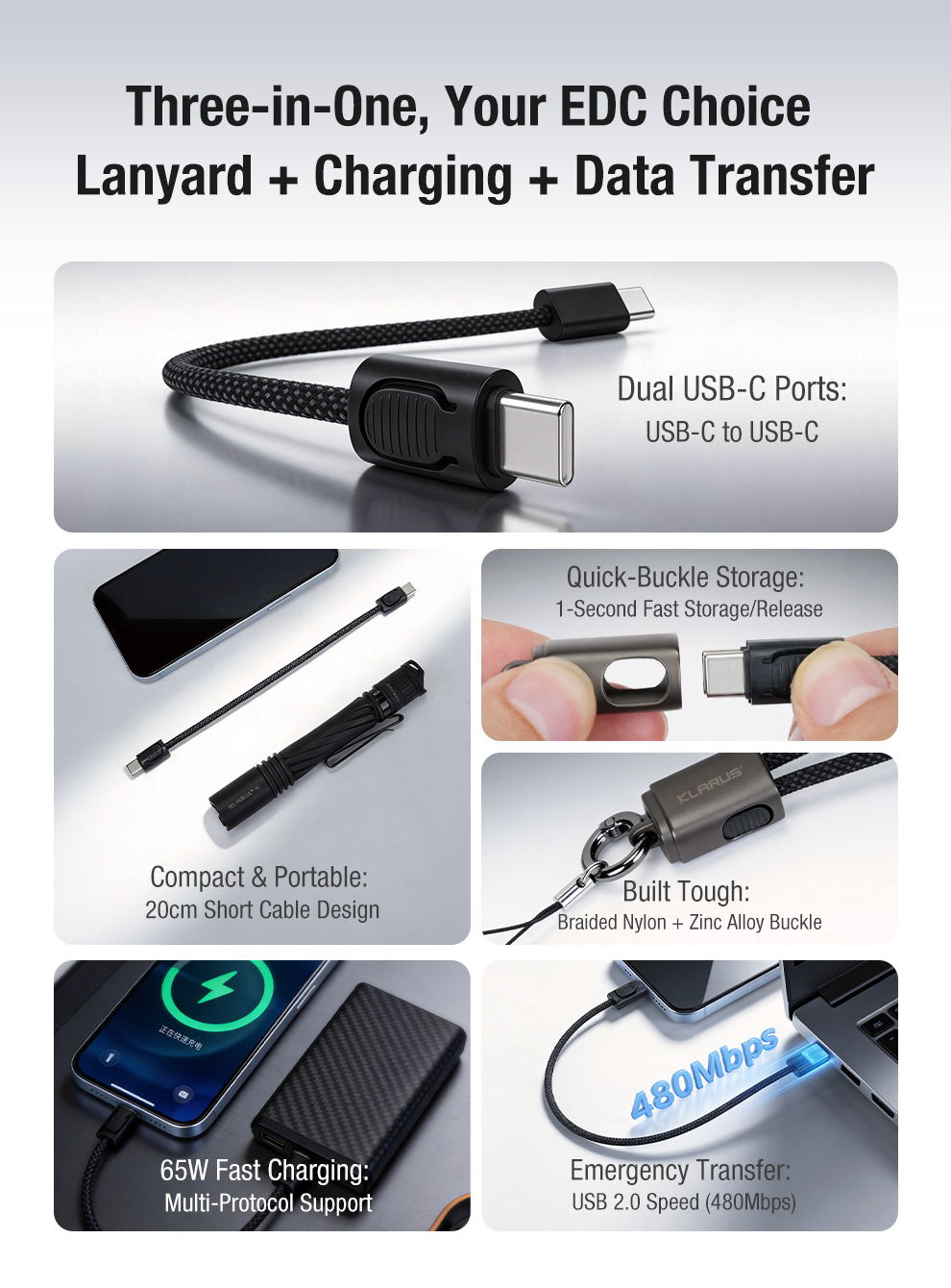 Klarus KC01 USB-C Lanyard