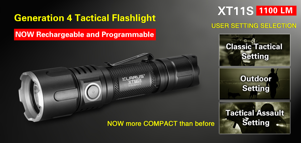 Klarus-XT11S-1 Klarus XT11S, XP-L HI V3, USB
