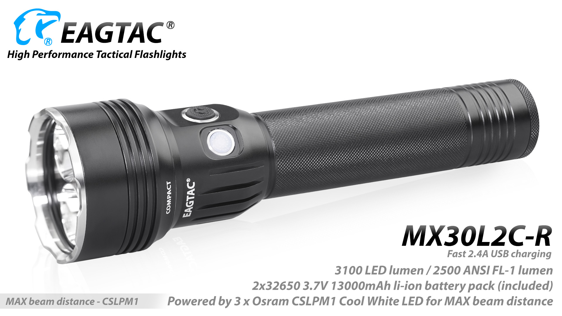 Eagtac MX30L2CR, 3x Osram CSLPM1