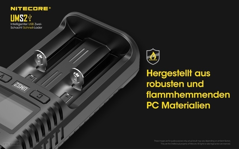 Nitecore-UMS2-10 Nitecore UMS2 2 Schacht USB Ladegerät