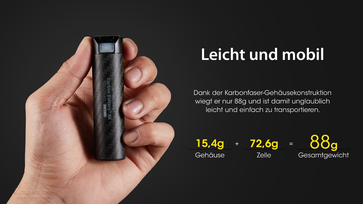 Nitecore-Carbon-battery-6K-3 Nitecore Carbon Battery K6, 6000mAh