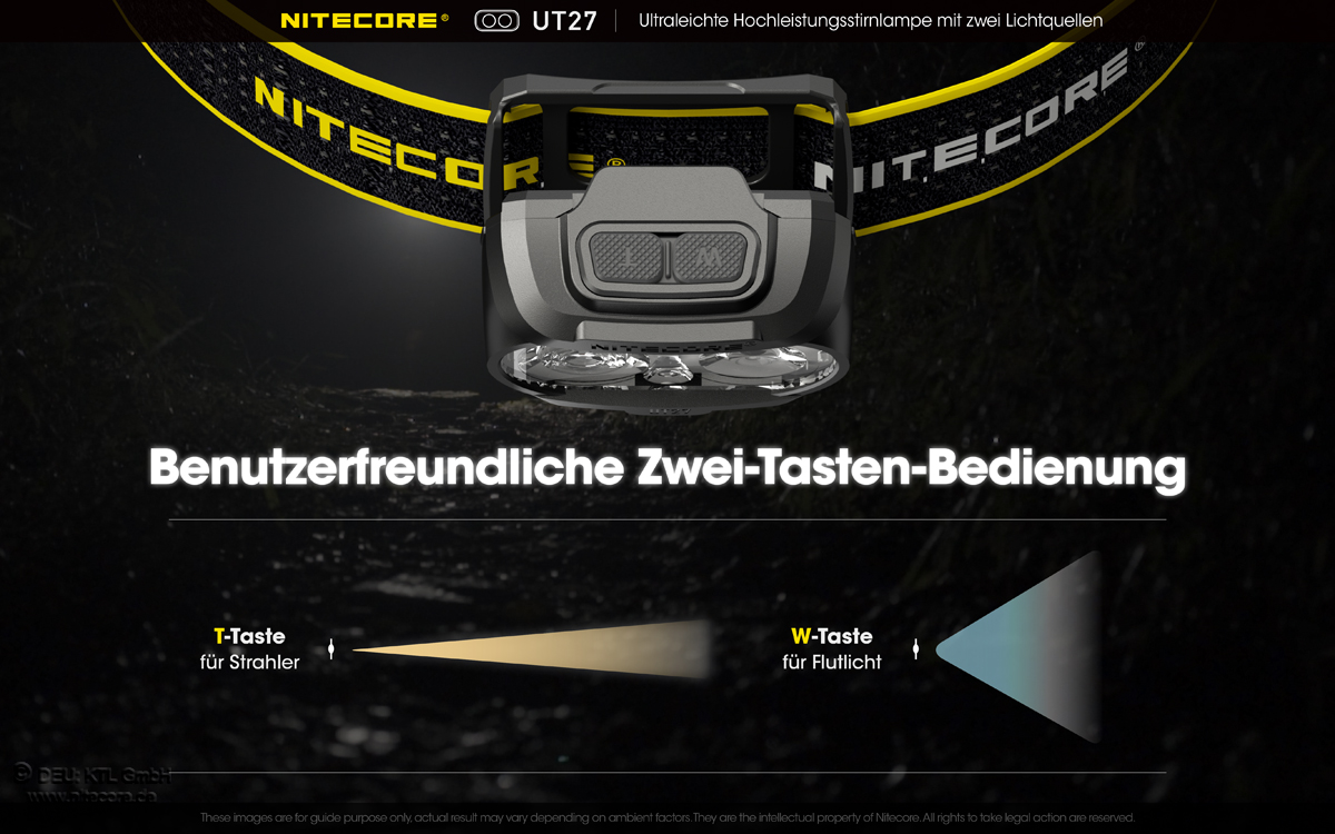 Nitecore-UT27-8 Nitecore UT27 V2 Dual Power Kopflampe