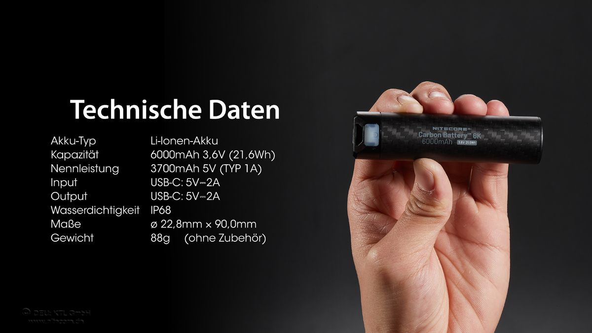 Nitecore-Carbon-battery-6K-13 Nitecore Carbon Battery K6, 6000mAh