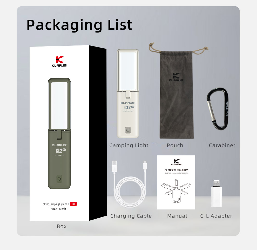 CL2-Pro-EN-13 Klarus CL2 Universal Campinglaterne