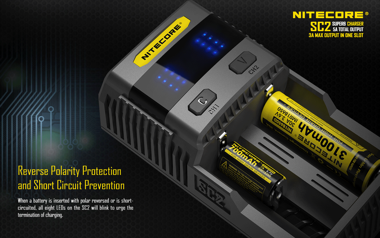 Nitecore-SC2-Schnelllader-9 Nitecore SC2 3A Schnelladegerät