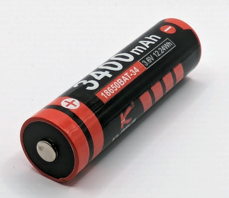 Klarus-18650-3400-2 Klarus 18650 Lithium Akku, 3400mAh, protected
