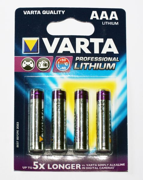 VARTA Professional Lithium Micro AAA 1100 mAh