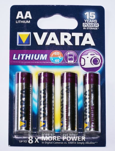 VARTA Professional Lithium Mignon AA LR 6 Li 2900 mAh